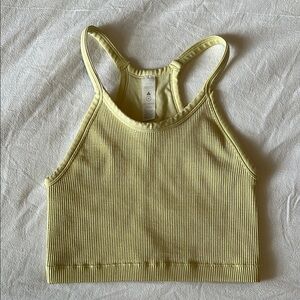 Balance Athletica Yellow Ribbed Tank Top